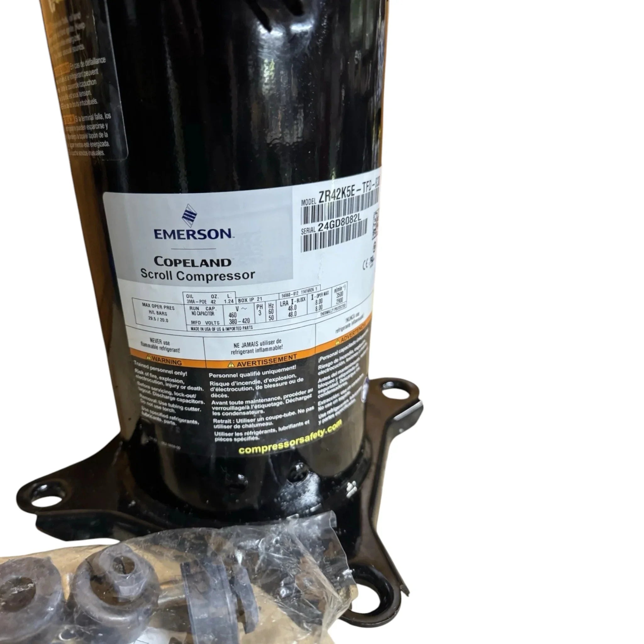 ZR42K5ETFD830 Copeland Scroll Compressor