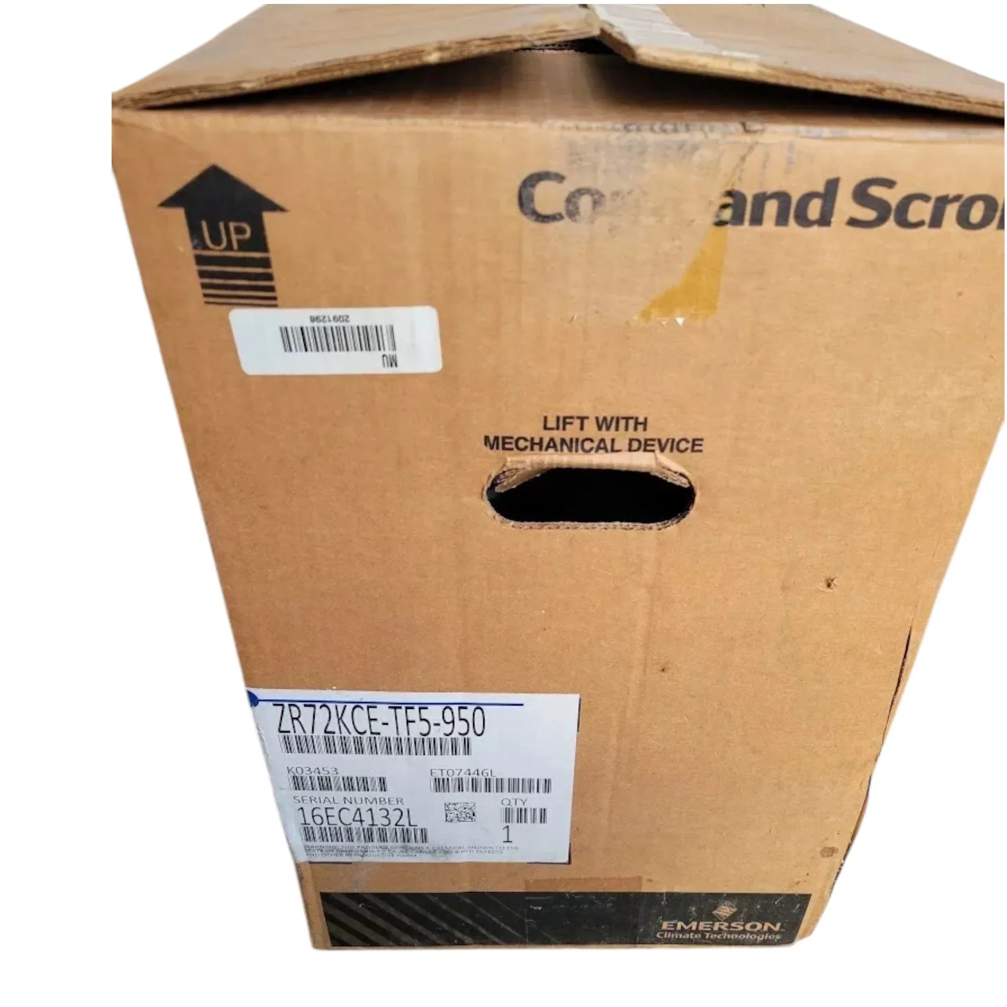 ZR72KCE-TF5-950 Genuine Copeland Scroll Compressor
