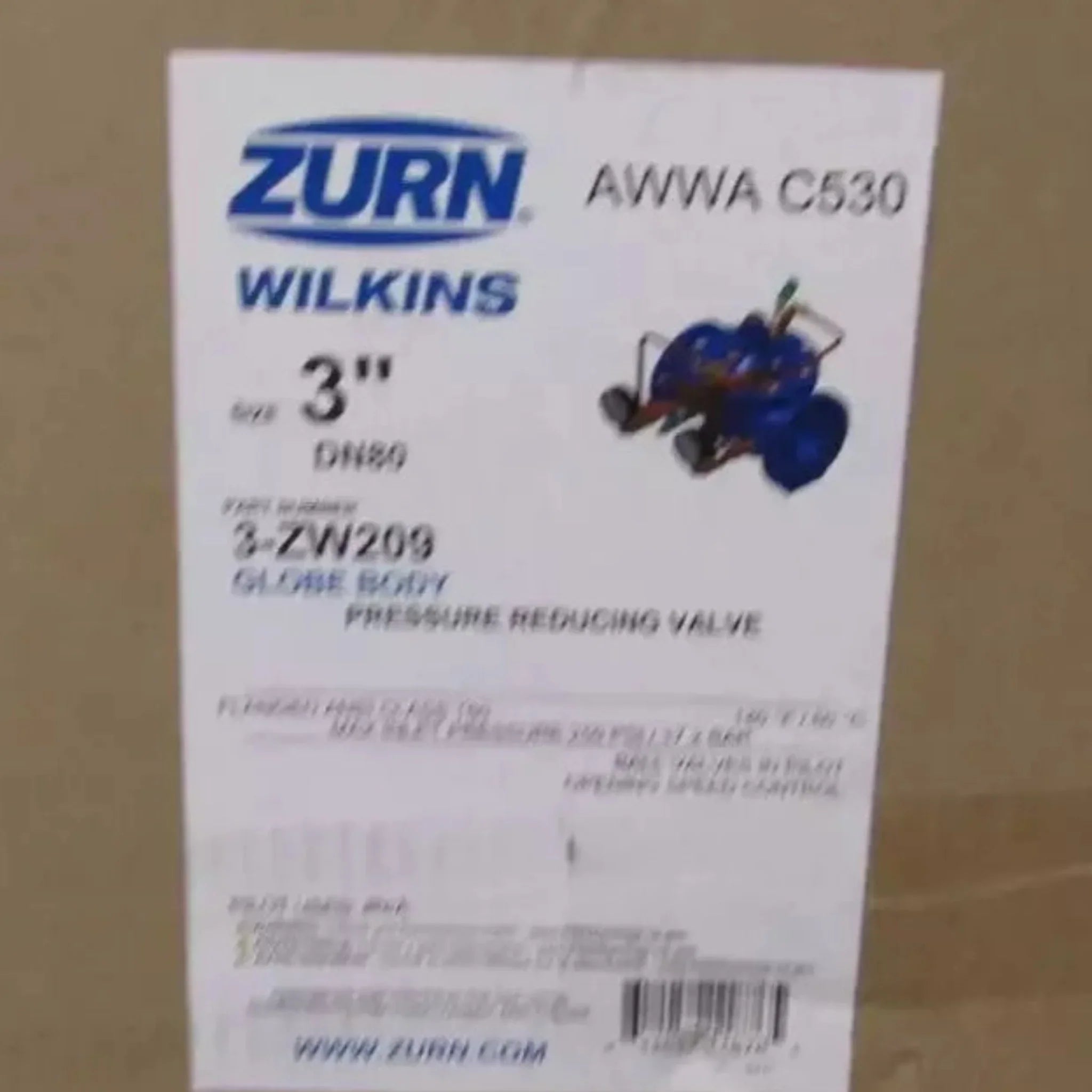 ZW-209 Genuine Zurn Pilot Control Pressure Reducing Valve 3